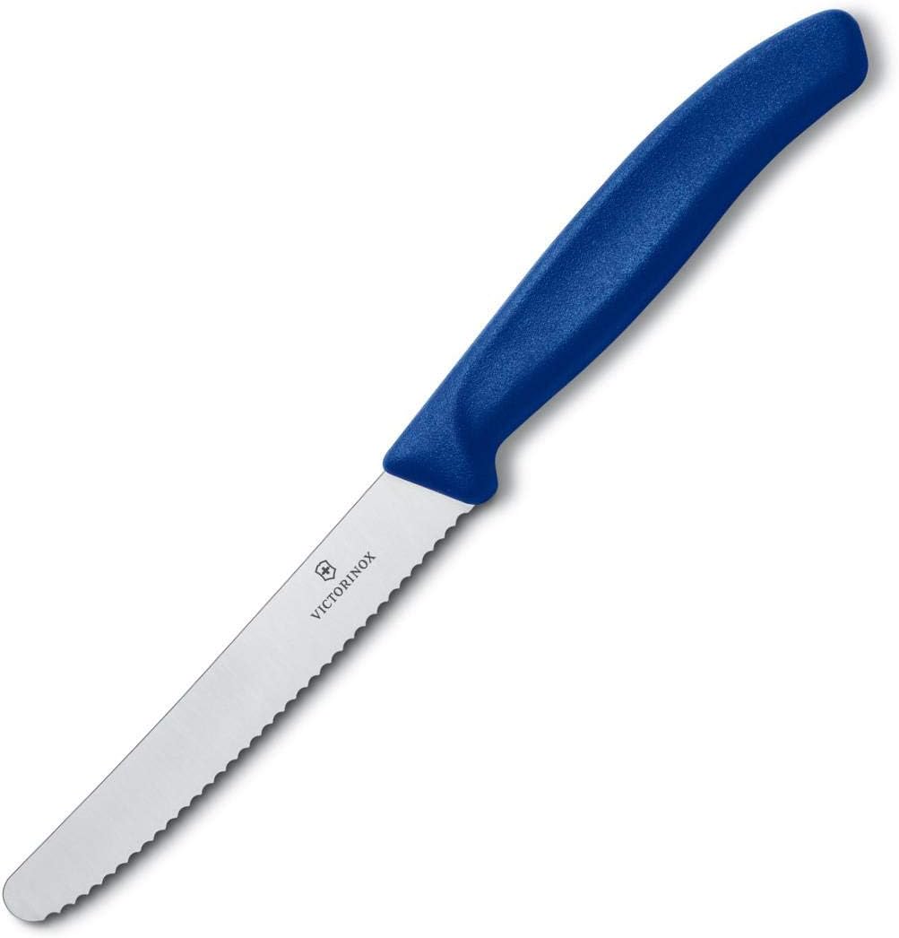 Victorinox Swiss Classic Tomato and Table Set, 6 Pieces Paring Knife, Set of 6, Blue (6.7832.6)