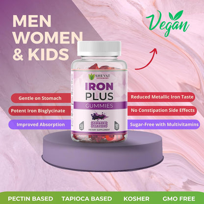 Shilajit Gummies 1000mg,Family Iron Gummies for Women, Men & Kids, and Electrolyte Gummies for Hydration –Non-GMO, Vegan, Gluten-Free, Immune & Energy Support-USA Made-3 Pack Essential